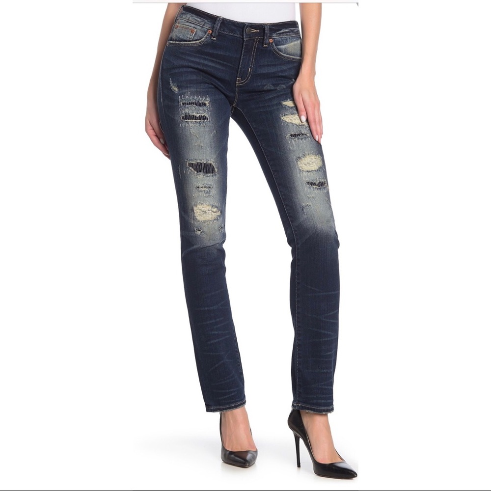 Remix by Rock Revival destroyed straight jeans…